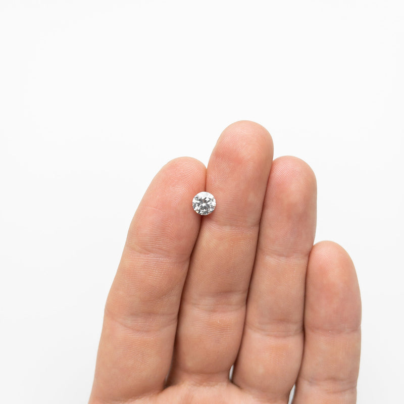 1.01CT 6.40X6.36X3.90MM GIA FAINT GREY ROUND BRILLIANT 19000-01