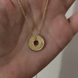 Fingerprint Love Token Necklace (Solid Gold)