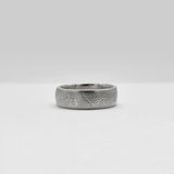 Women's 5mm Fingerprint Ring Band (Sterling Silver)
